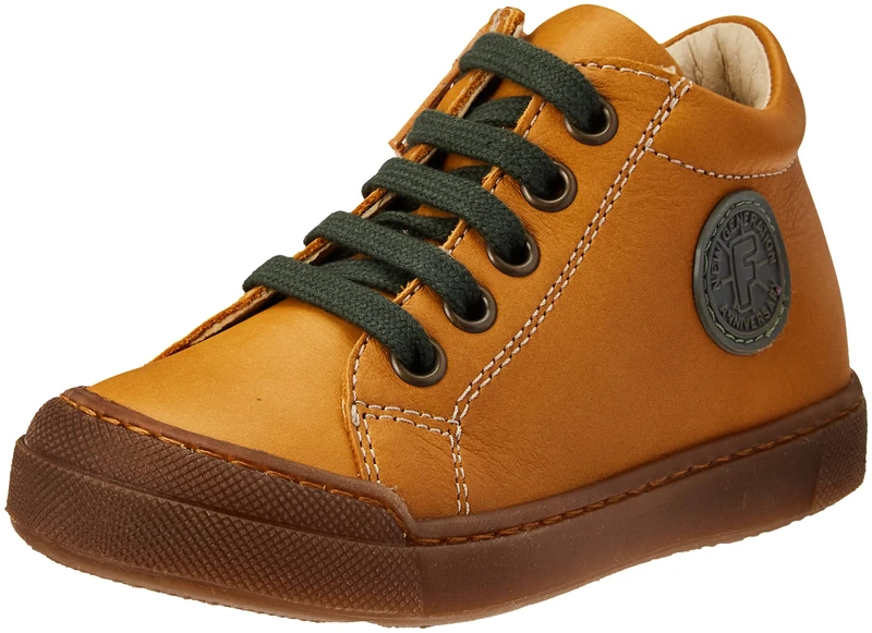 Falcotto Baby Boy's Alstro Zip Sneaker, Pumpkin, 4 UK Child