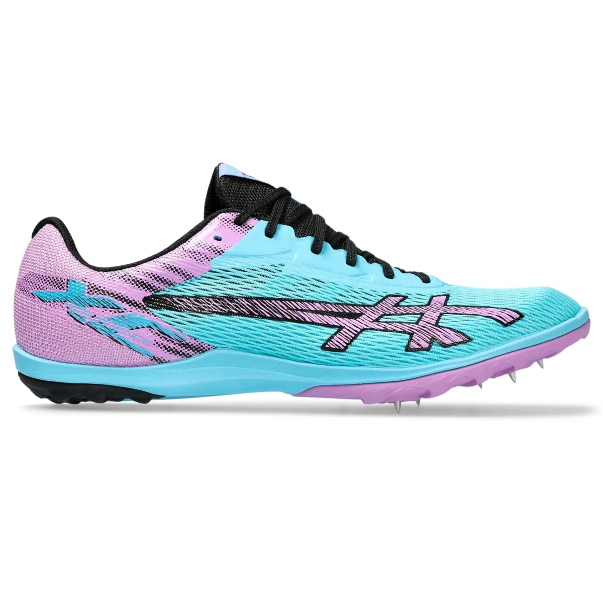 ASICS Unisex Adult Resurgence XC Track & Field Shoes, Aquarium/Black, 12.5 Women/11 Men