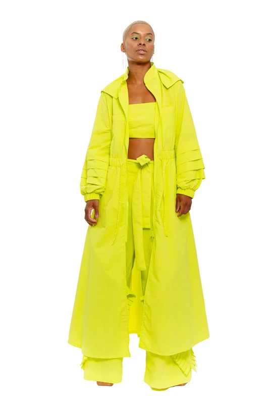 CHAOUICHE Raincoat, Green, L