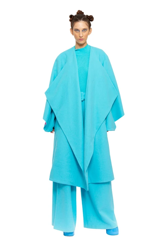 CHAOUICHE Western Coat, Blue, XL