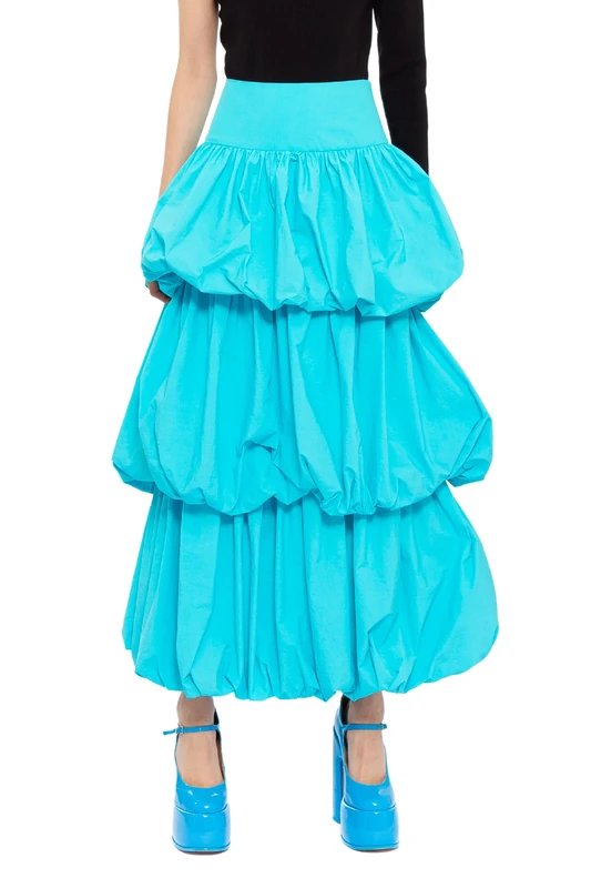 CHAOUICHE Women's Balone Skirt, Blue, XL