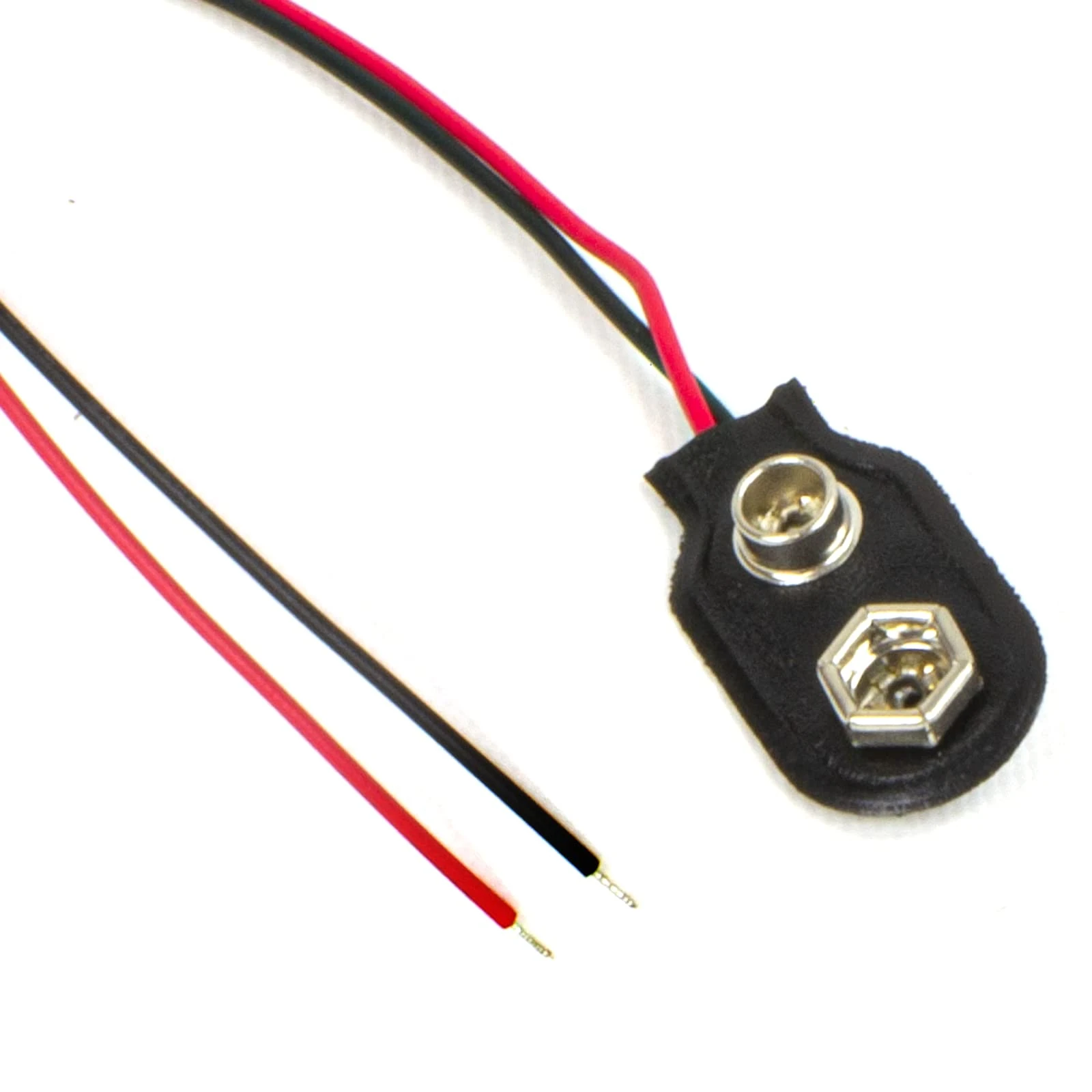 kenable PP3 9V Square Battery Snap ClipOn Connector Solder Lead 150mm Cable [Single Unit]