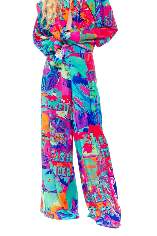 CHAOUICHE Pijama Pants, Downtown LA Print, XXXXXL
