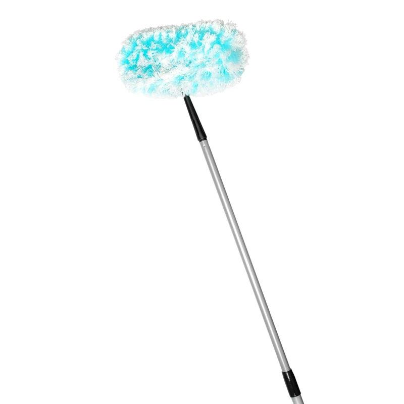 Fuller Brush Fuzzy Fan Duster - Netted Fiber Duster with Slanted Head Cleans Ceiling Fans Walls Bookshelves Door & Window Tops Removes Dust Dirt & Cobwebs Available with Telescopic Handle - Image 1
