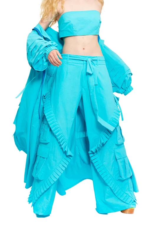 CHAOUICHE Brazil Pamts, Blue, S