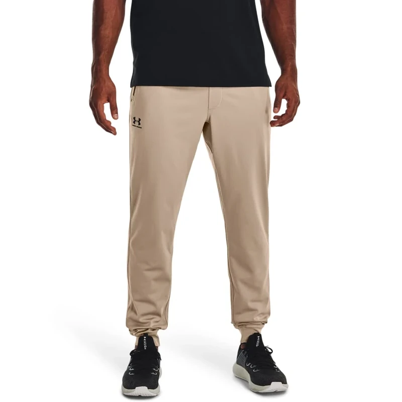 Under Armour Mens Sportstyle Tricot Jogger, (236) Sahara / / Black, Medium