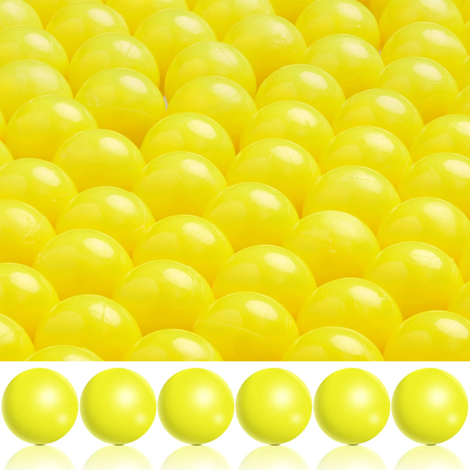 Pack of 150 68 Kal Paintballs Solid Balls 68 Breaker Balls Hard Nylon Paintball for Shooting Training Exercise (Yellow)