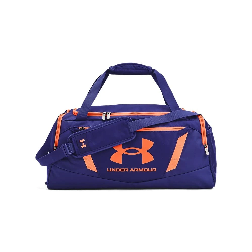 Under Armour Adult Undeniable 5.0 Duffle, (468) Sonar Blue/Orange Blast/Orange Blast, Small