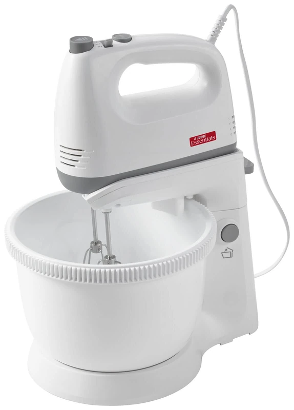 Judge 2-in-1 Hand Electric Mixer with Stand and Bowl, 2 Whisks and 2 Dough Hooks, 5 Speed Hand Food Mixer with Turbo Function, Detachable Bowl, Tilting Stand, 300W - Image 1