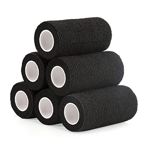 Sagafly Self Adhesive Bandage Wrap Pet Vet Wrap 10cm Black