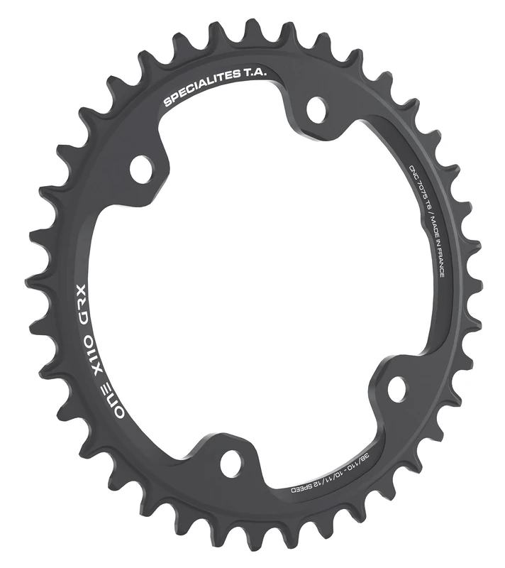 Spécialités TA 110pcd One 4 Arm GRX Chainring, 46t, Black