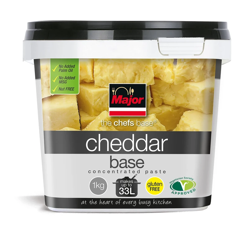Major Gluten Free Concentrated Cheddar Cheese Stock Base - 2x1kg