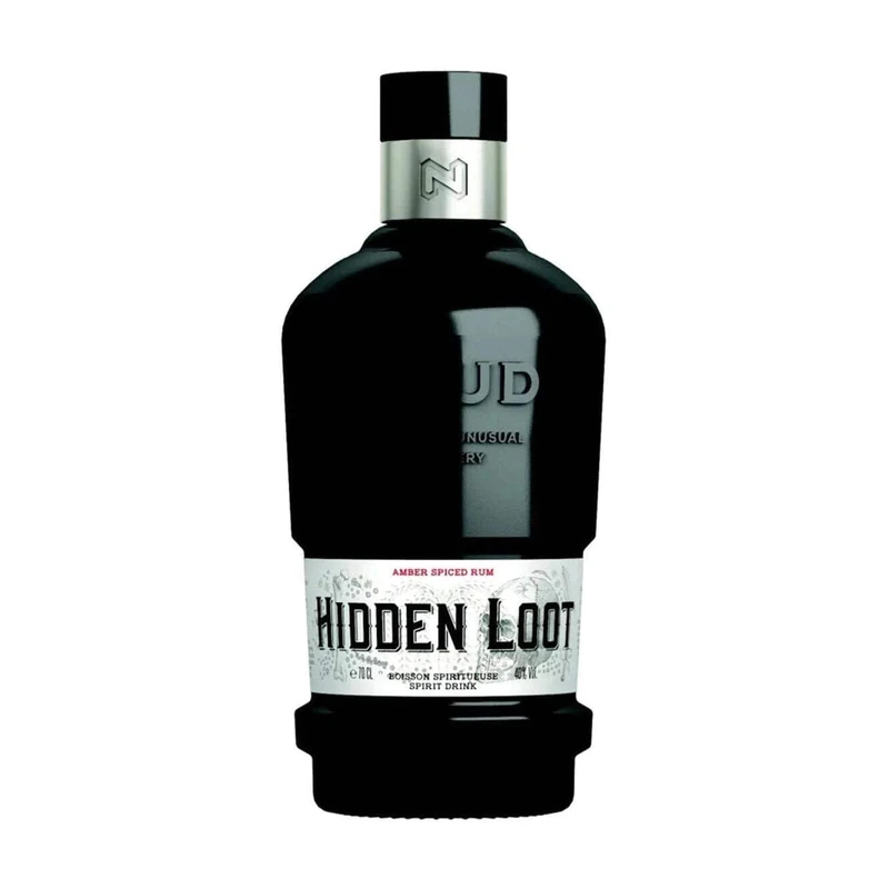 Naud Hidden Loot Spiced Rum, 70cl, 41% ABV Gift Pack incluging 2x Naud Tumbler Glasses, Great for Birthdays and Christmas, Complete in Premium Gift Box - Image 1