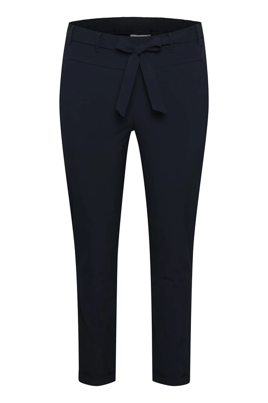 Kaffe Curve Women's KCjia Belt Pants, Midnight Marine, 50