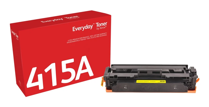 Everyday by Xerox Compatible HP 415A W2032A Yellow Toner, Standard Capacity