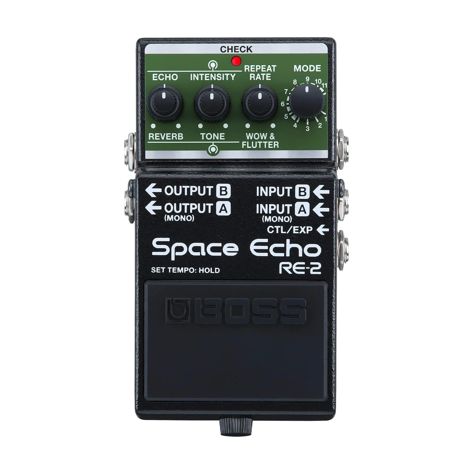 BOSS RE-2 Space Echo | Tape Echo Delay Reverb Effects Pedal | Modern Compact Recreation of the Legendary Roland RE-201 Space Echo | True Stereo | Spring Reverb | Wow & Flutter