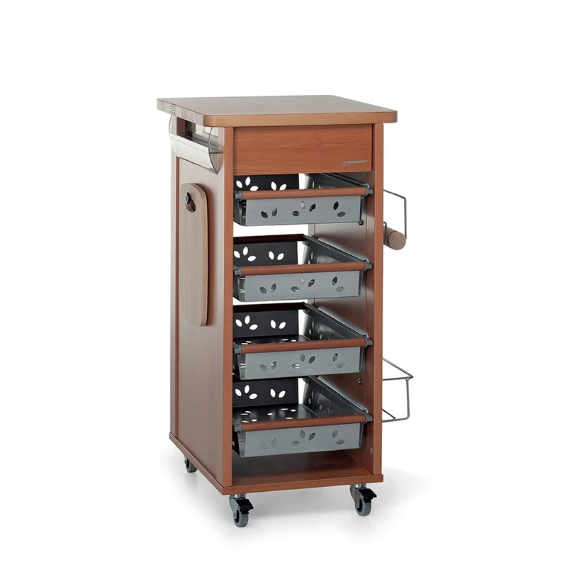 Foppapedretti Bistrot Kitchen Trolley, walnut