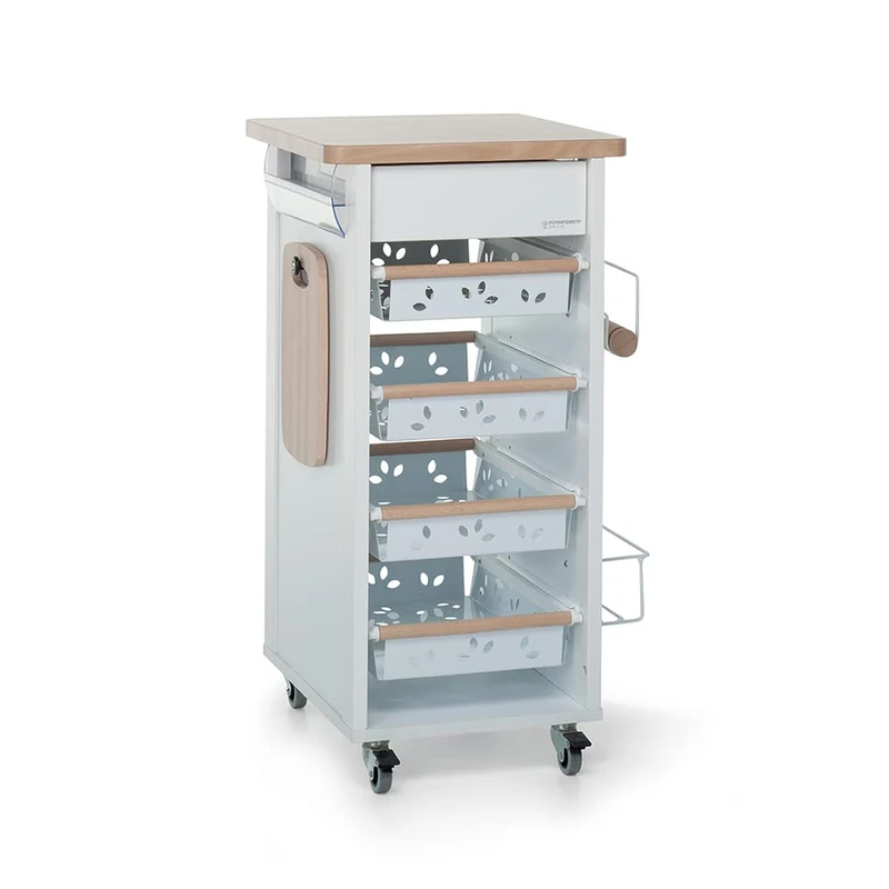 Foppapedretti Bistrot Cart Kitchen, white/natural