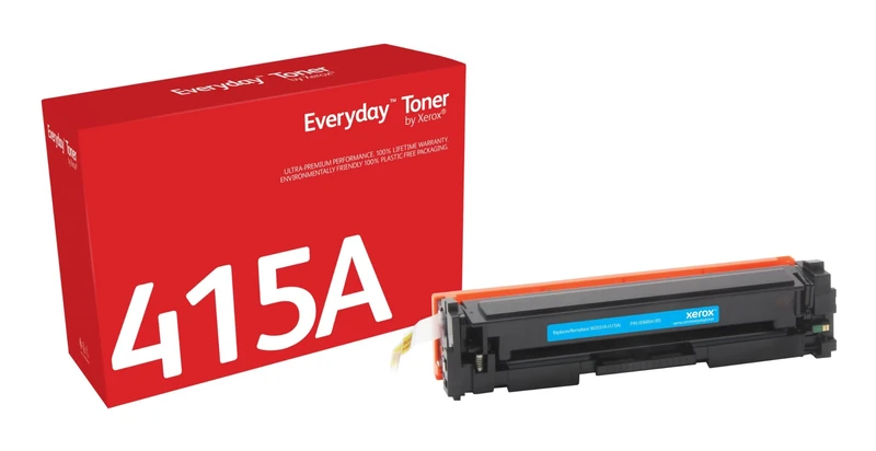 Everyday by Xerox Compatible HP 415A W2031A Cyan Toner, Standard Capacity