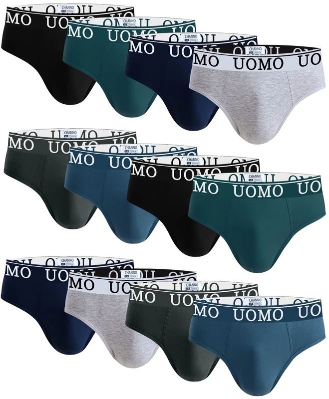 Channo Mens Underwear Briefs Pants Multipack Cotton Underpants UK UOMO Y Fronts 12-pack