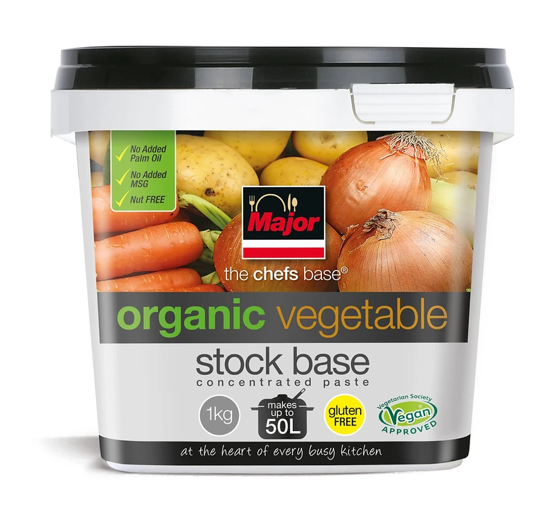Major Gluten Free Concentrated Organic Vegetable Stock Base 2 x 1kg