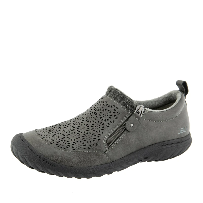 Jambu JBU Women's Amber Oxford Flat, Grey, 6 UK