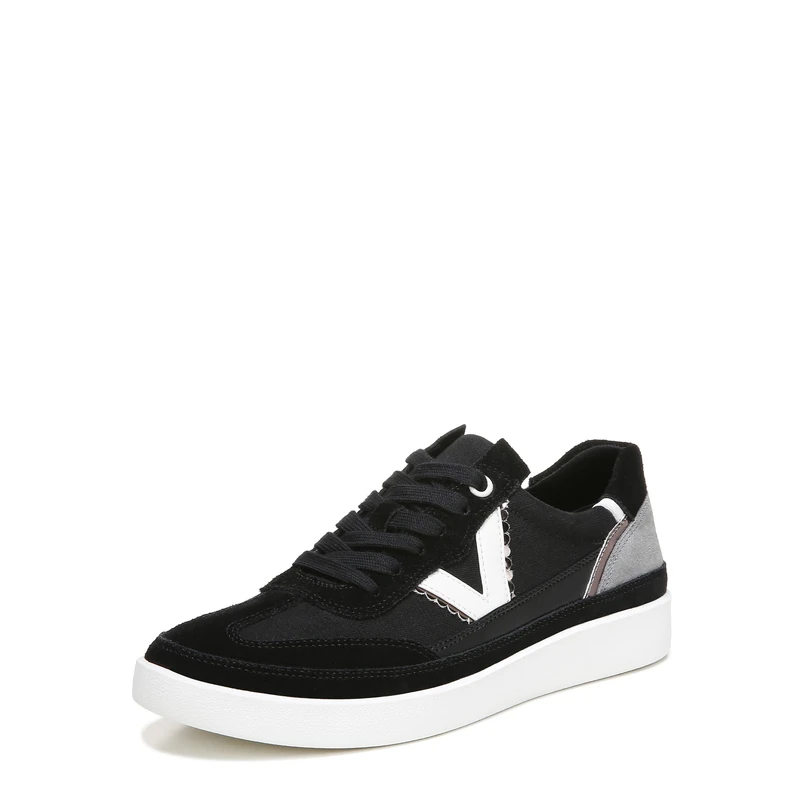Vionic Women's Trainers - Mylie, Black Canvas, UK 3, Medium Fit