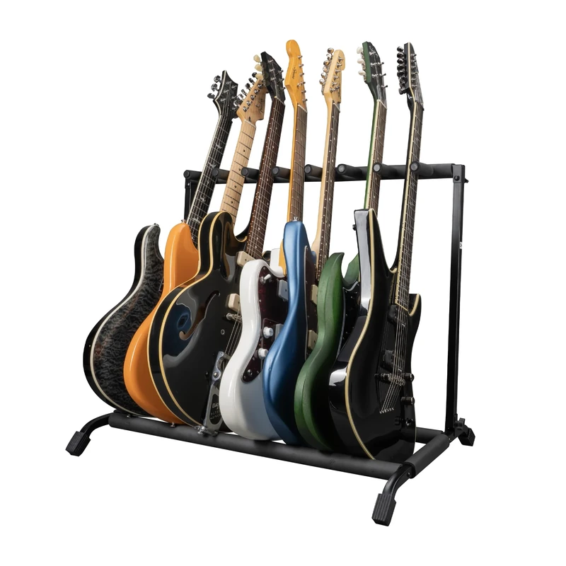 Gator Frameworks Rok-It Collapsible 7-Space Rack for Acoustic, Electric and Bass Guitars (RI-GTR-RACK7)