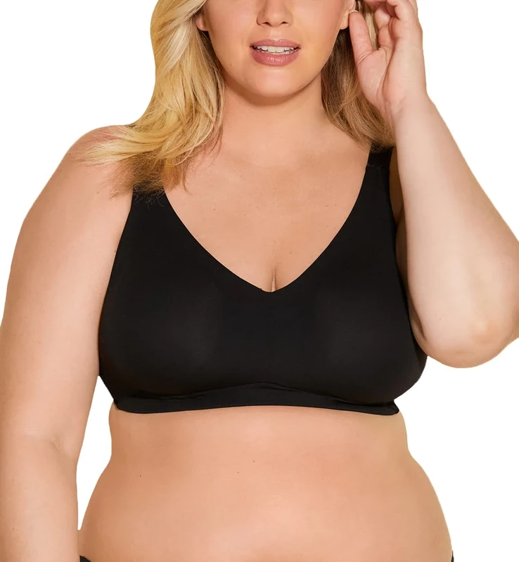 Cosabella Free Cut Micro Ultra Curvy Sweetie Bralette Top (FRECM1311), Black, XS