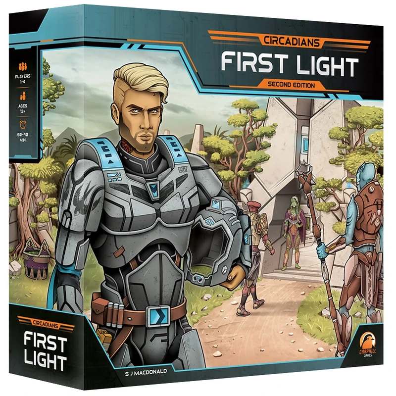 Renegade Game Studios | Circadians: First Light 2nd Edition | Strategic Dice-Placement Sci-Fi Board Game | 2-5 Players | 120-140 Minutes