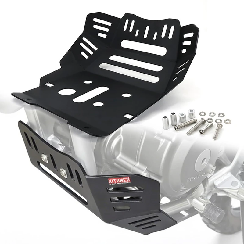 Xitomer 4mm Skid Bash Plate, Fit for 2023 CRF300L 2021 2022, Motorcycle Skid Plate Fit for CRF300L Motorcycle Under Guard