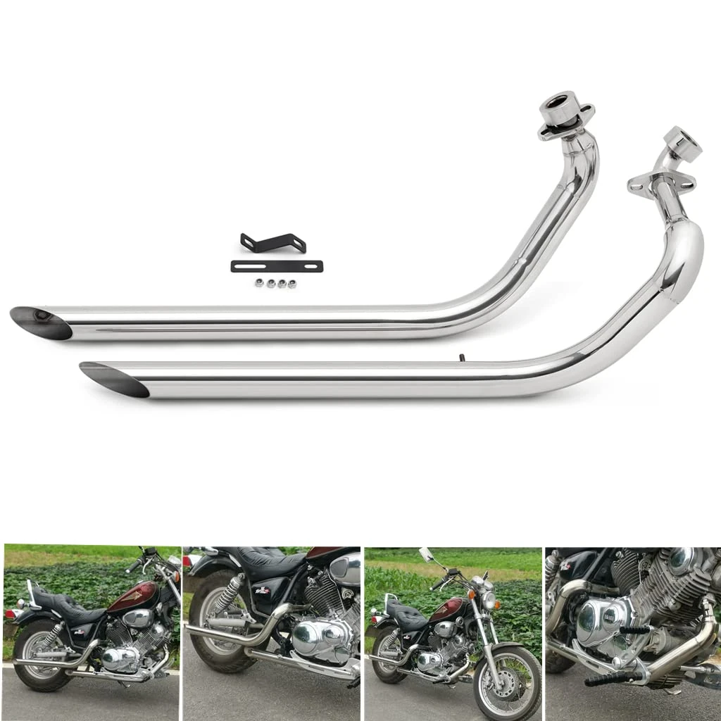 TARAZON Muffler Exhaust Pipes for YAMAHA Virago XV 750 XV 1100/S