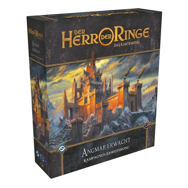 Fantasy Flight Games Asmodee The Lord of Rings: LCG - Angmar awakens Campaign Expansion Expert Game Card 1-4 Players Ages 14+ 30+ Minutes per Player German, FFGD2841, Multicoloured, Colourful