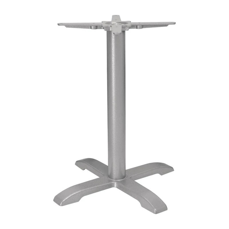 Bolero Heavy Duty Cast Iron Table Base | Grey | Bar Dining Clubs Restaurant Cafes Pubs | Dimensions: 611(W)x720(H)mm | FT028