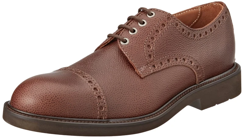 Lottusse Men's Baltimore Oxford Flat, Brown Moka, 10 UK