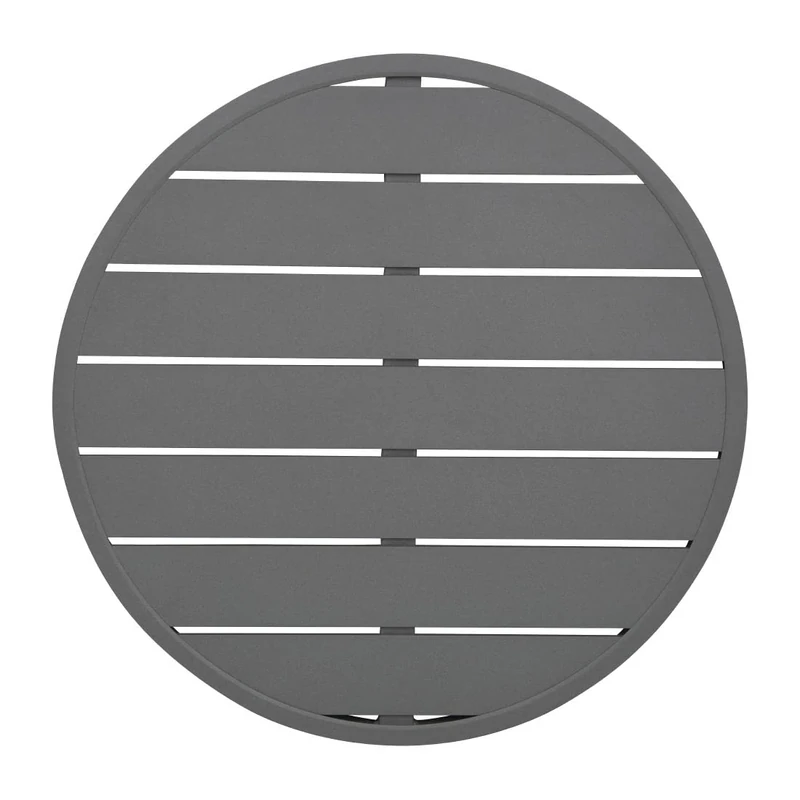 Bolero Aluminium Round Table Top Dark Grey 580mm - Indoor & Outdoor Garden, Kitchen, Dining Table Tops FX037
