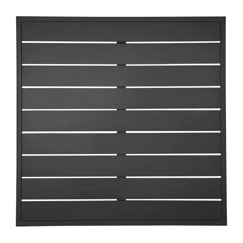 Bolero Aluminium Square Table Top Black 700mm FW599