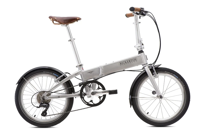 Bickerton Argent 1909 Folding Bike - Lightweight Adult 20" Bicycle With Shimano 9 Speed Gear Range, Classically Designed, Compact & Reliable, Easy Fold