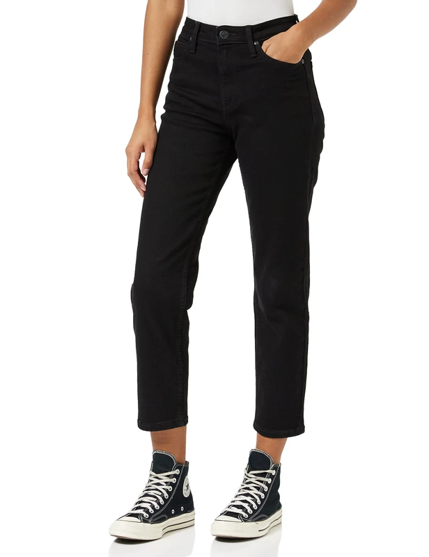 Lee Women's Carol II Jeans, Black Rinse, 24W x 31L