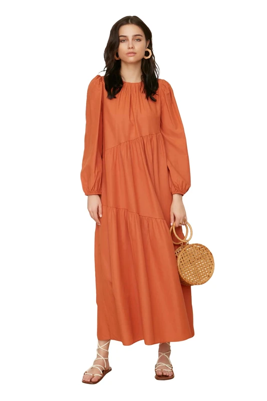 Trendyol Women Modest Maxi A-line Regular Woven Modest Dresses