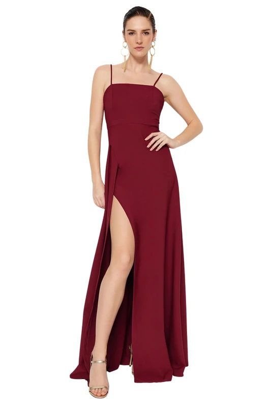 Trendyol Women Maxi A-line Regular fit Weaving Evening Dress