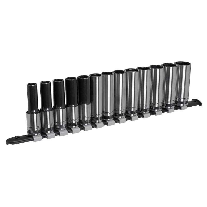 Sealey AK7995 13pc 1/2" Sq Drive Deep Socket Set - Black Series