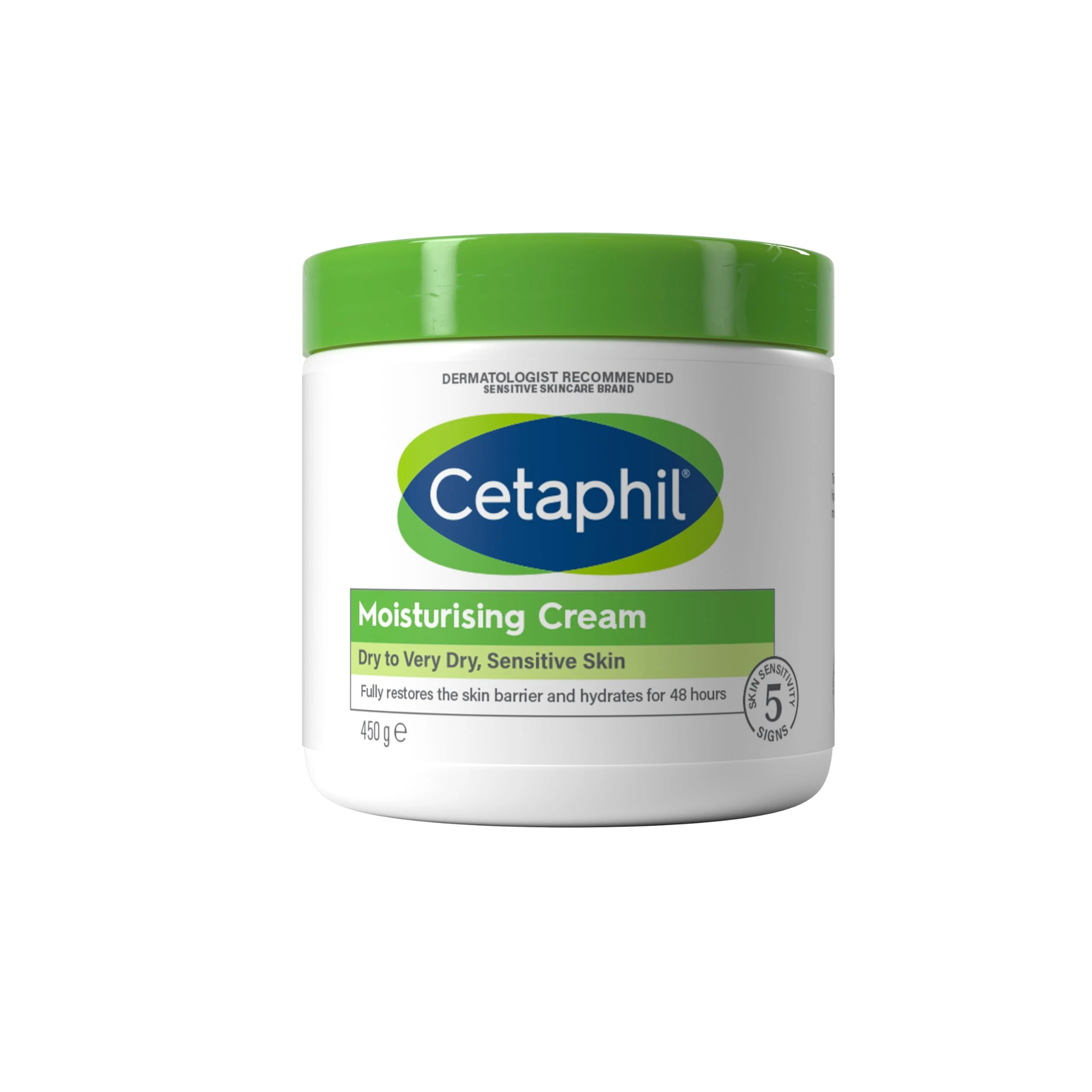 Cetaphil Body Moisturiser, 450g, Moisturising Cream For Dry to Very Dry, Sensitive Skin, With Niacinamide & Vitamin E, Packaging May Vary
