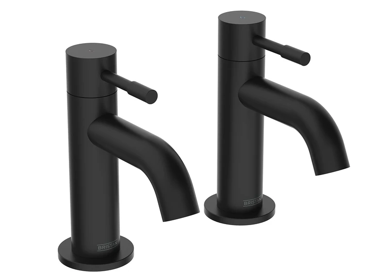 Bristan Mila Bath Pillar Taps Black (MI 3/4 BLK)