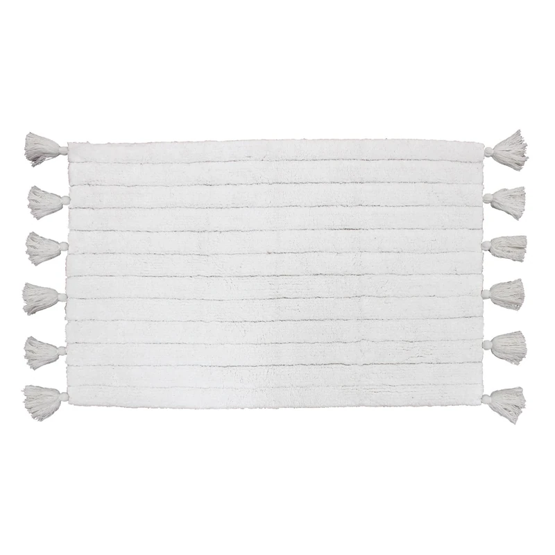 Soft D'Intérieur Minati Rug, Cotton, White, 50 x 80 cm
