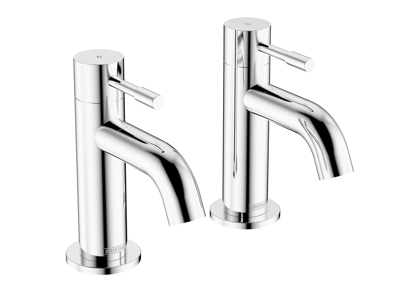 Bristan Mila Bath Pillar Taps Chrome (MI 3/4 C)