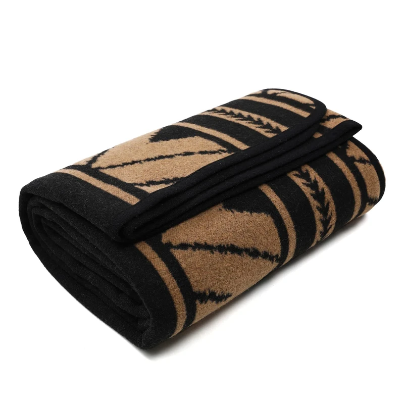 ACUSHLA Merino Wool Camping Blanket Soft Warm Thick Washable Large Outdoor Camping Travel Throw All Weather Sierra Khaki 200x160cm