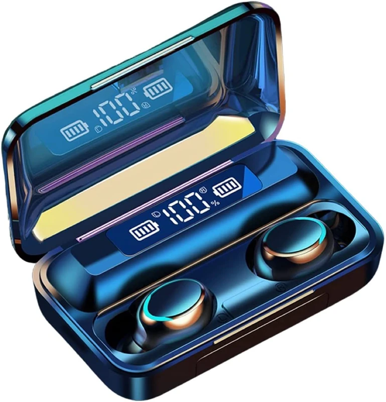 Wireless Earphones, Wireless Earbuds 140H Play Time Bluetooth 5.1 Earphones, Wireless Earbuds In Ear HiFi Stereo Noise Cancelling Bluetooth Earbuds With Microphone, USB-C - Image 1