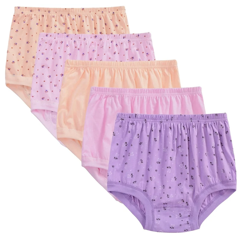 Anntry Women's High Waist Knickers Ladies Cotton Briefs Underwear Full Coverage Soft Breathable Panties 5-pack - Image 1