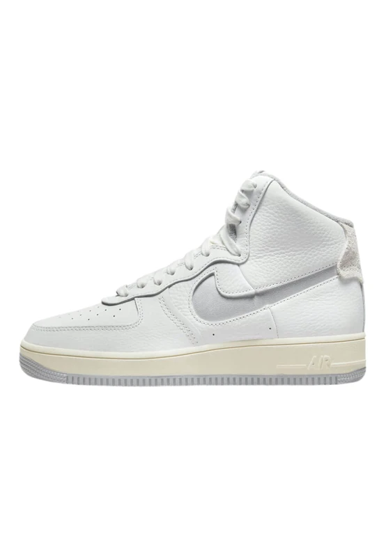 NIKE Women's Nike Air Force 1 Sculpt Sneaker, Summit White Silver Coconut Milk, 5 UK